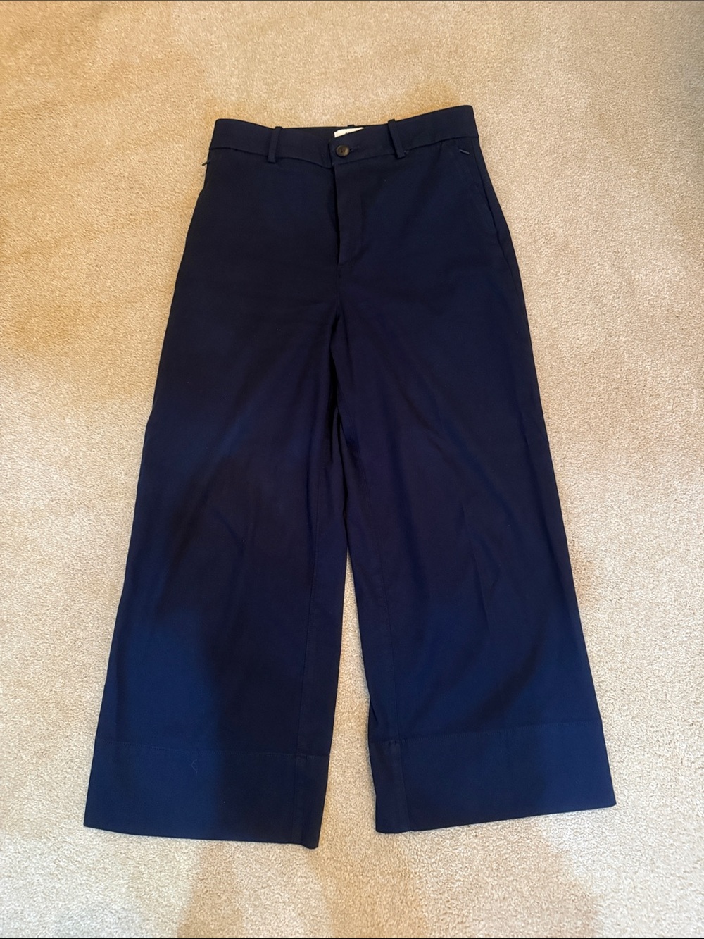Spanx Wide-Leg Navy Women’s Crop Pants